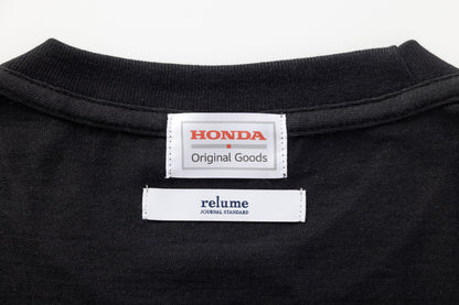 【別注】JOURNAL STANDARD relume×HondaロゴTシャツ ブラック