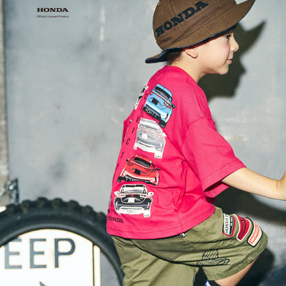 F.O.KIDS×Hondaコラボ_Tシャツ CIVIC TYPE R（レッド）