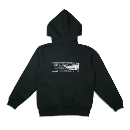 CIVIC TYPE R ジップパーカー（BK）